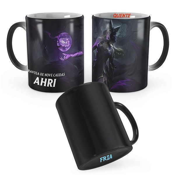 Caneca Mágica Ahri Congragação das Bruxas League of Legends Lol