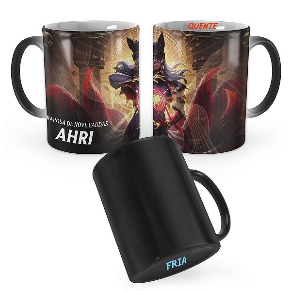 Caneca Mágica Ahri Arcana League of Legends Lol