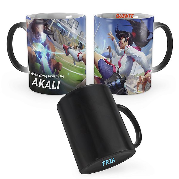 Caneca Mágica Akali Esportista League of Legends Lol