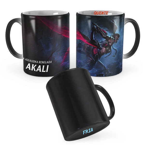 Caneca Mágica Akali Caçadora de Cabeças League of Legends Lol