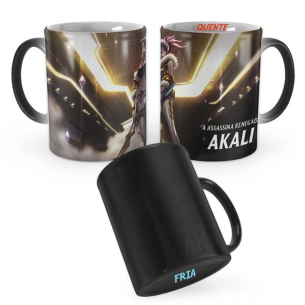 Caneca Mágica Akali K/DA Prestígio League of Legends Lol
