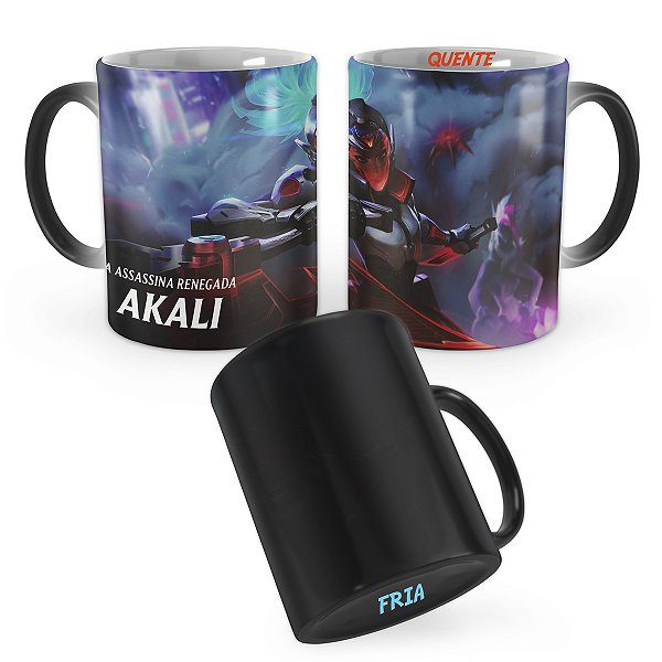 Caneca Mágica Projeto Akali League of Legends Lol