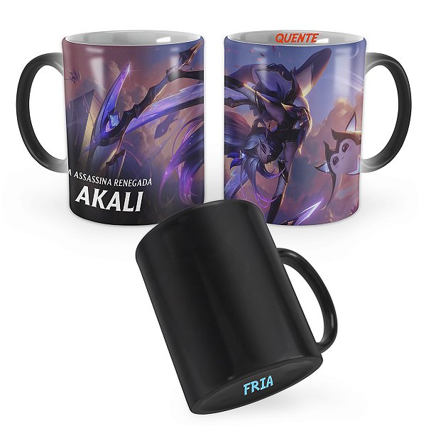 Caneca Mágica Akali Guardiã Estelar League of Legends Lol