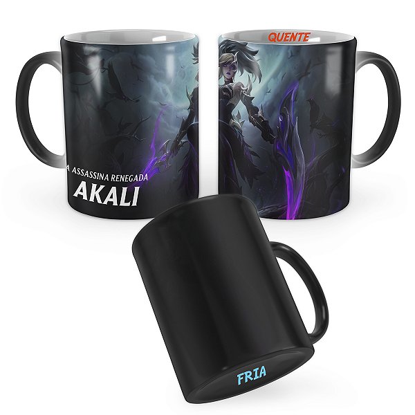 Caneca Mágica Akali Congregação das Bruxas League of Legends Lol