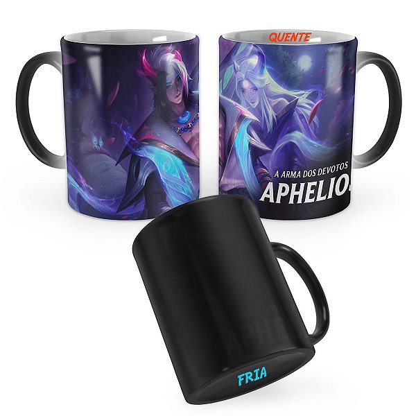 Caneca Mágica Aphelios Florescer Espiriual League of Legends Lol
