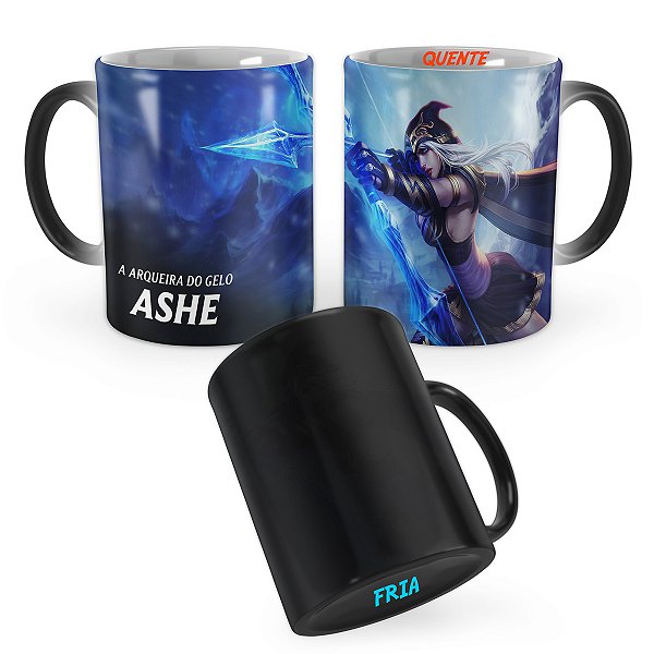 Caneca Mágica Ashe League of Legends Lol
