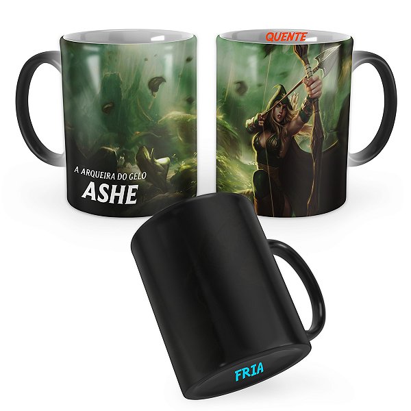 Caneca Mágica Ashe de Sherwood League of Legends Lol