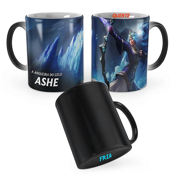 Caneca Mágica Ashe Rainha League of Legends Lol