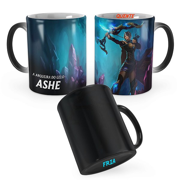Caneca Mágica Ashe Ametista League of Legends Lol
