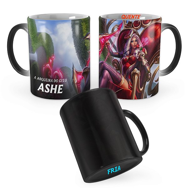 Caneca Mágica Ashe Cupido Mortal League of Legends Lol
