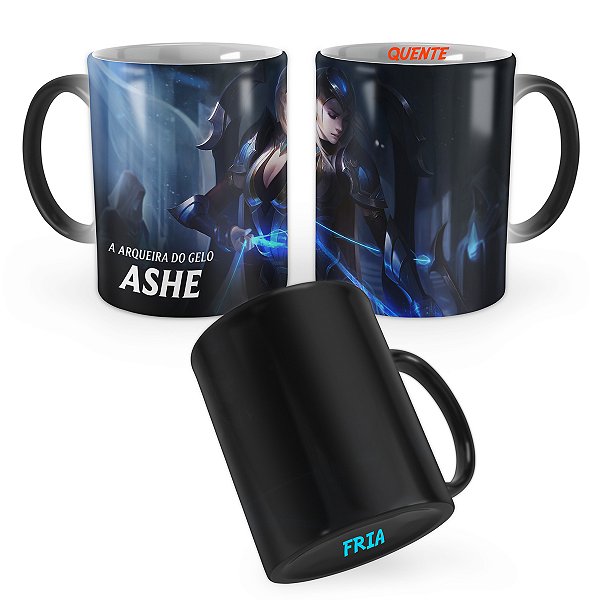 Caneca Mágica Ashe Mundial 2017 League of Legends Lol