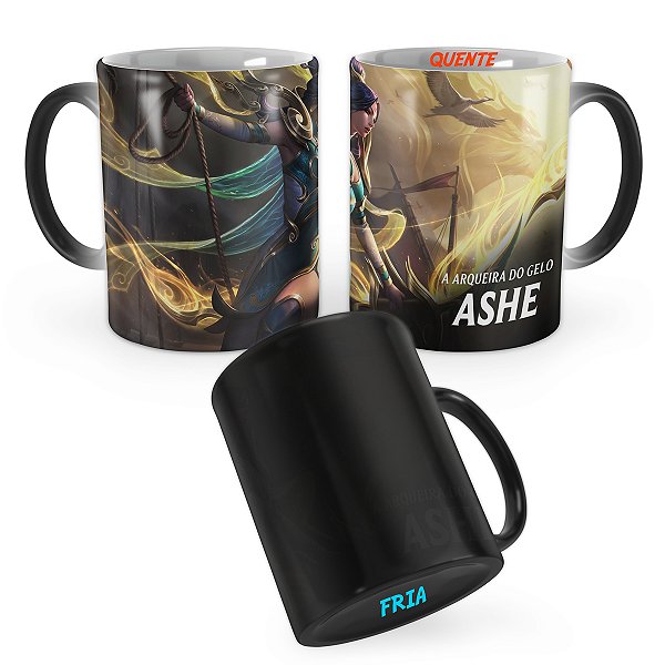 Caneca Mágica Ashe Imperatriz Lunar League of Legends Lol