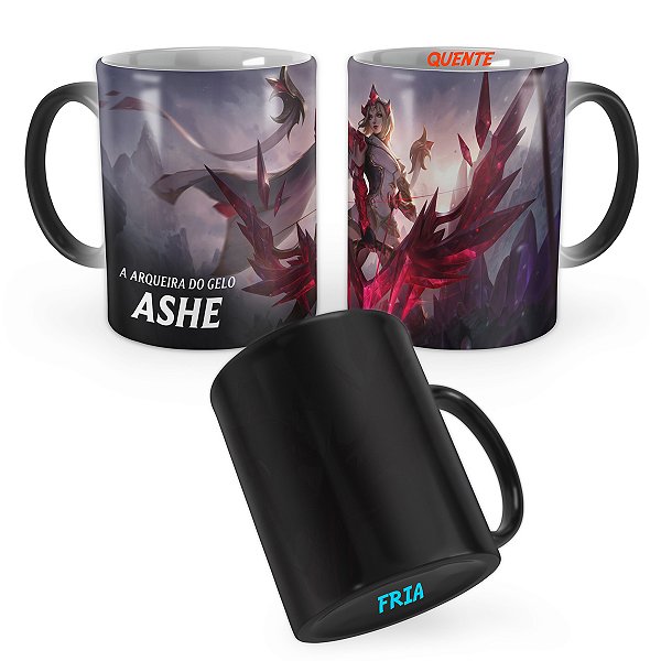 Caneca Mágica Ashe Crystalis Motus League of Legends Lol
