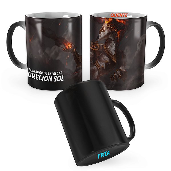 Caneca Mágica Aurelion Sol Senhor das Cinzas League of Legends Lol