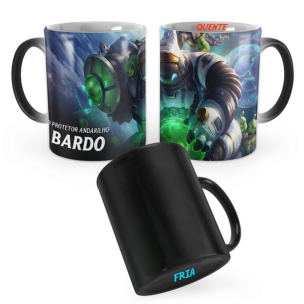 Caneca Mágica Bardo Astronauta League of Legends Lol