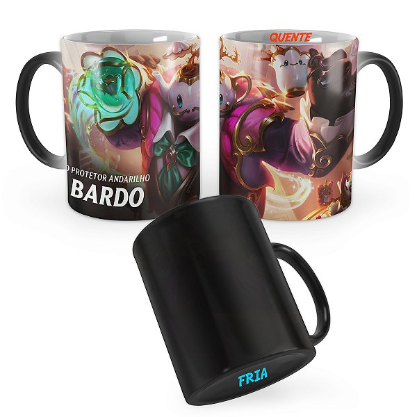 Caneca Mágica Bardo Kawaii Café League of Legends Lol