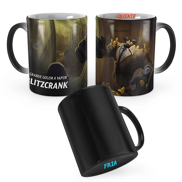 Caneca Mágica Certamente não é o Blitzcrank League of Legends Lol
