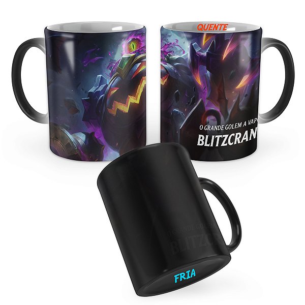 Caneca Mágica Blitzcrank Caldeirão da Bruxa League of Legends Lol