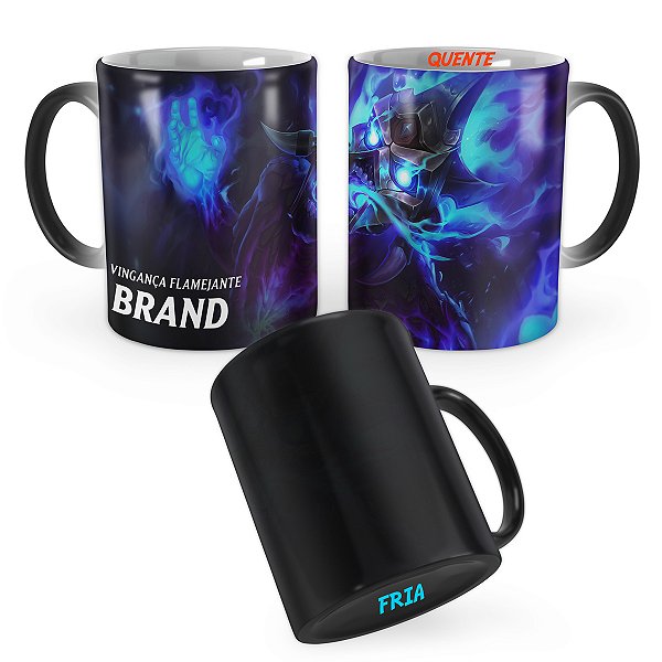 Caneca Mágica Brand Fogo Espiritual League of Legends Lol