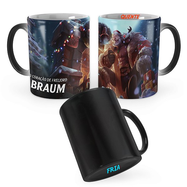 Caneca Mágica Braum Noel League of Legends Lol