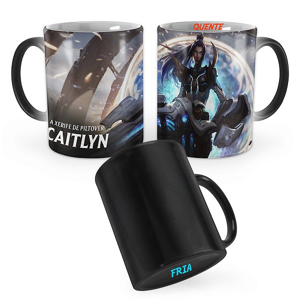 Caneca Mágica Pulsefire Caitlyn League of Legends Lol