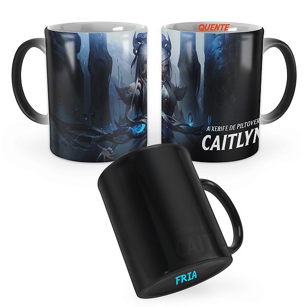 Caneca Mágica Caitlyn Lua Nevada League of Legends Lol