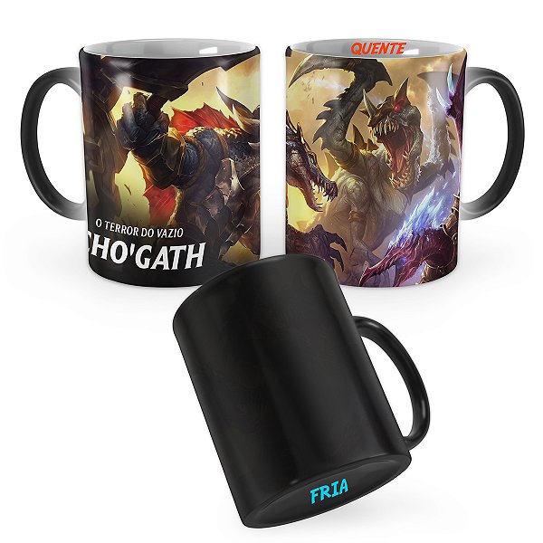 Caneca Mágica Chogath Pré-Histórico League of Legends Lol