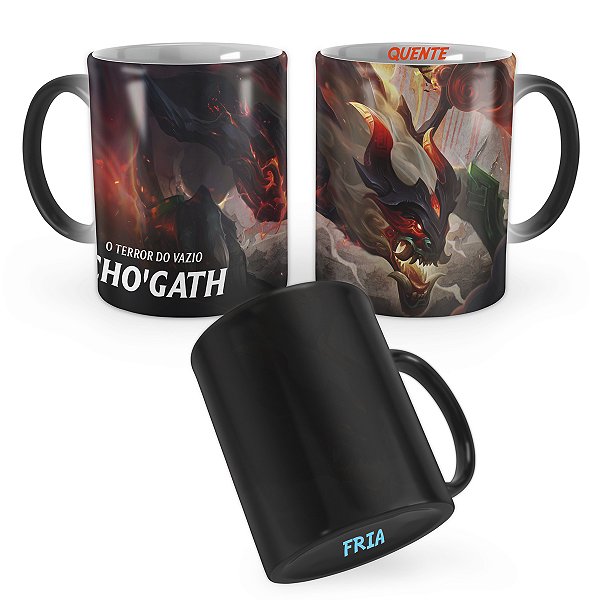Caneca Mágica Chogath Pergaminhos Shan Hai League of Legends Lol