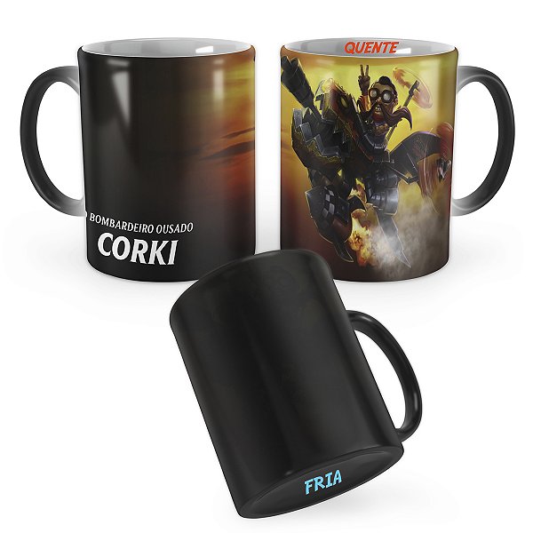 Caneca Mágica Corki Caranga Envenenada League of Legends Lol