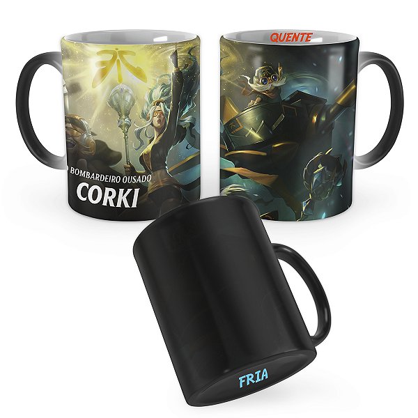 Caneca Mágica Fnatic Corki League of Legends Lol