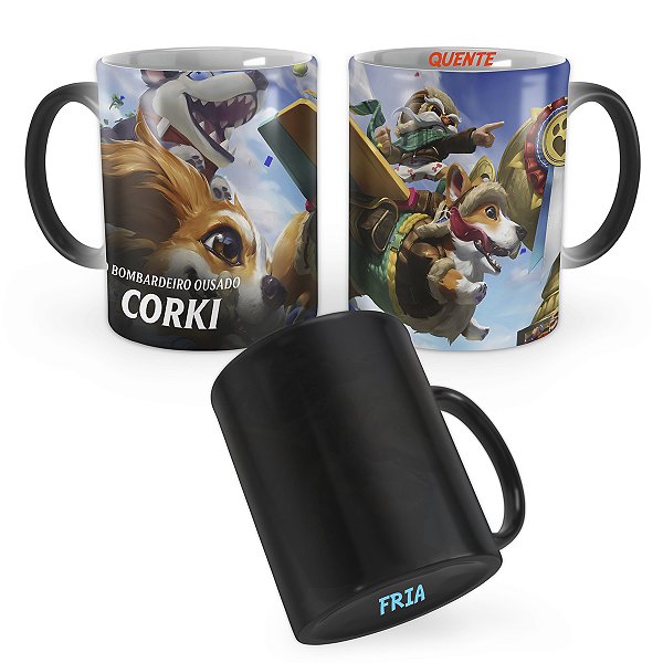 Caneca Mágica Corki Corgi League of Legends Lol