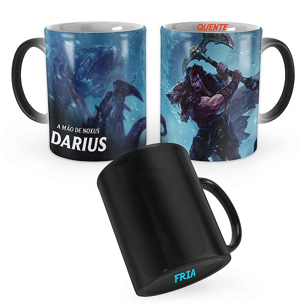 Caneca Mágica Darius Rei dos Bretões League of Legends Lol