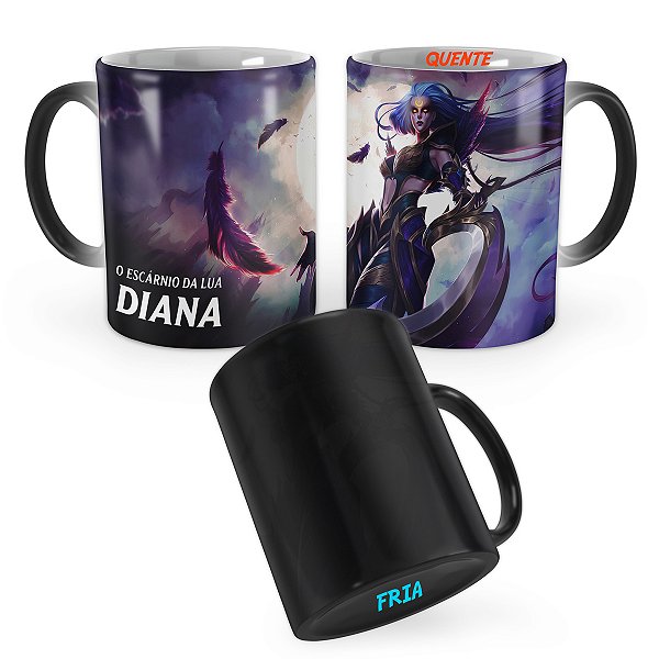 Caneca Mágica Diana Valquíria Sombria League of Legends Lol