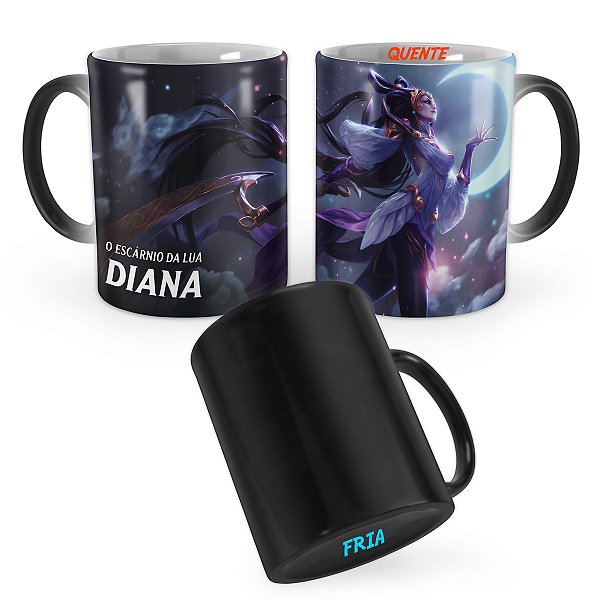 Caneca Mágica Diana Deusa Lunar League of Legends Lol
