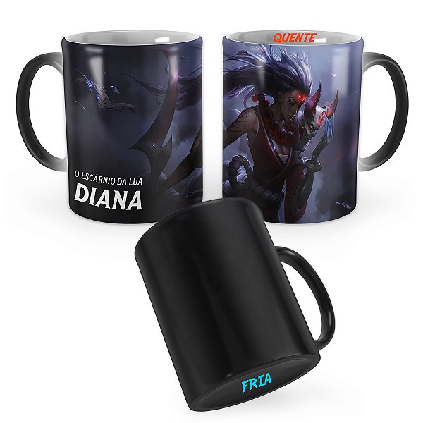 Caneca Mágica Diana Lua Sangrenta League of Legends Lol