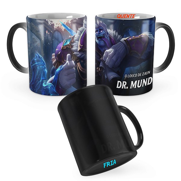 Caneca Mágica Mundo Príncipe Congelado League of Legends Lol