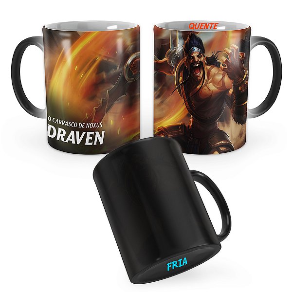 Caneca Mágica Draven Gladiador League of Legends Lol