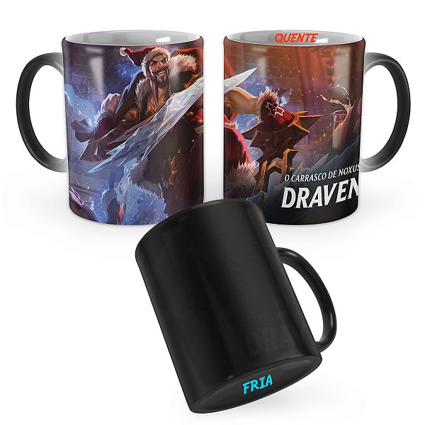 Caneca Mágica Draven Noel League of Legends Lol