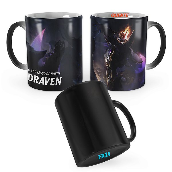 Caneca Mágica Draven Reinos Mech League of Legends Lol