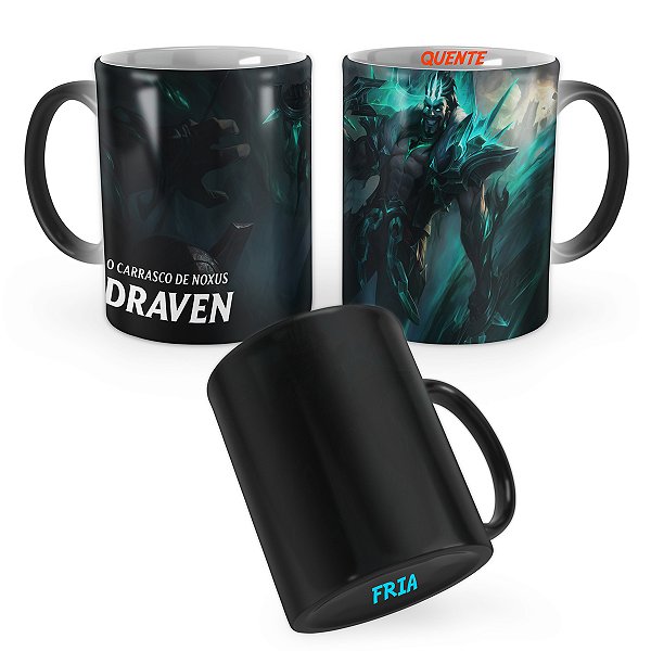 Caneca Mágica Draven Destruído League of Legends Lol