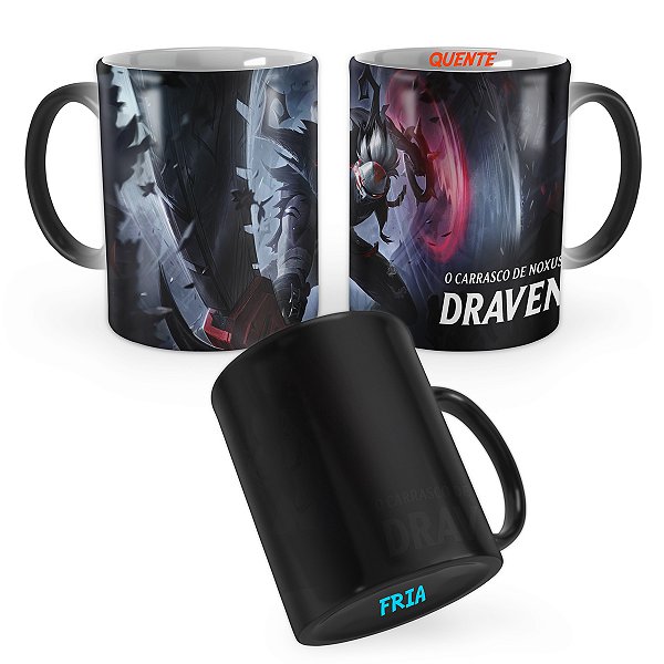 Caneca Mágica Draven Noite Apavorante League of Legends Lol