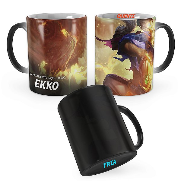 Caneca Mágica Ekko Tempestade de Areia League of Legends Lol