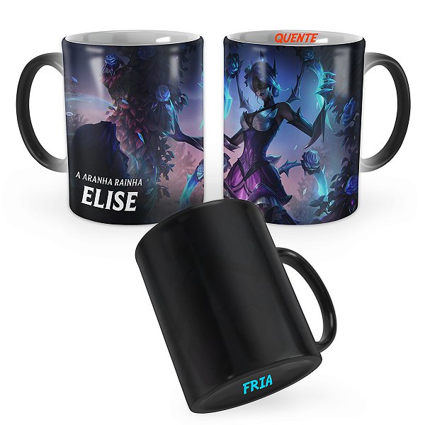 Caneca Mágica Elise Rosa Definhada League of Legends Lol