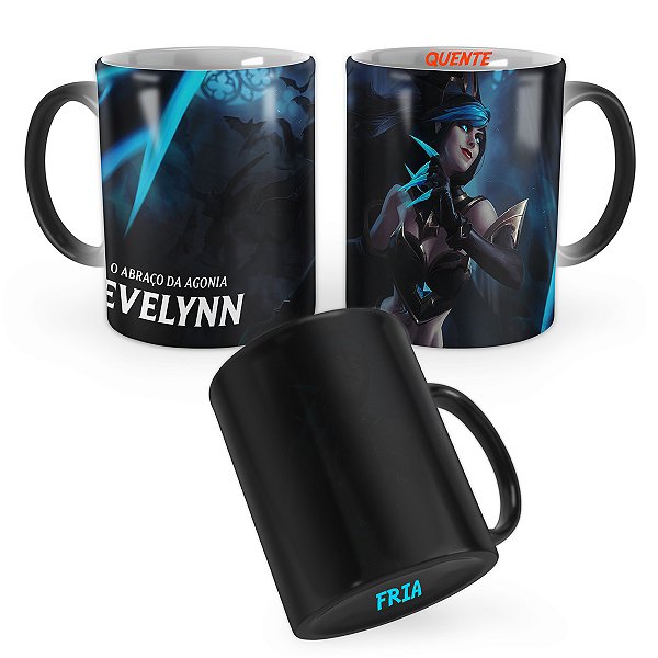 Caneca Mágica Evelynn Sombria League of Legends Lol
