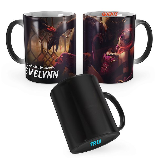 Caneca Mágica Evelynn Mascarada League of Legends Lol