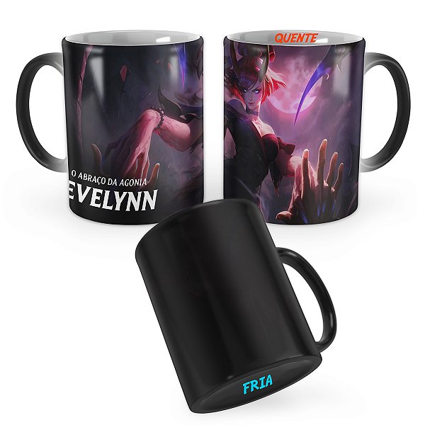 Caneca Mágica Evelynn Lua Sangrenta League of Legends Lol