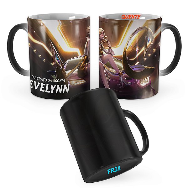 Caneca Mágica Evelynn K/DA de Prestígio League of Legends Lol