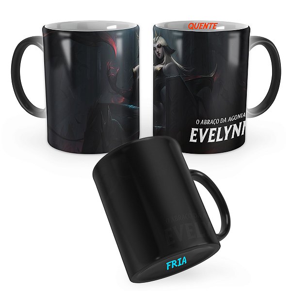 Caneca Mágica Evelynn Congregação das Bruxas League of Legends Lol