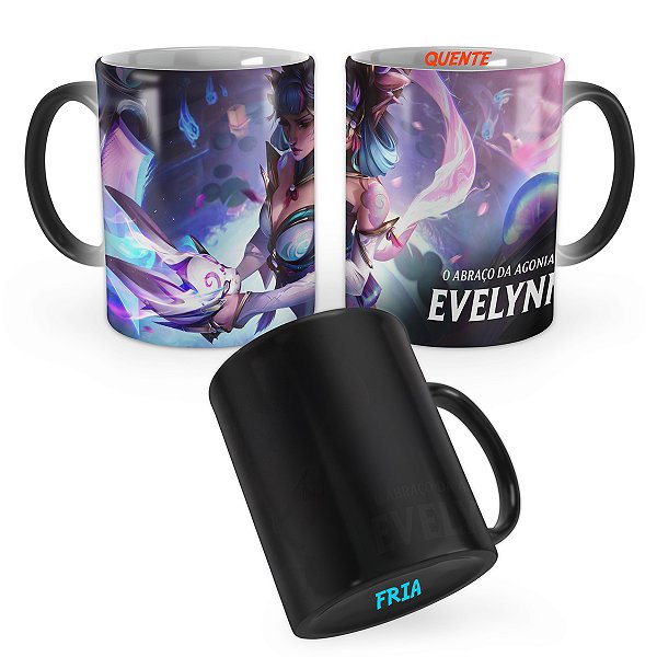 Caneca Mágica Evelynn Florescer Espiritual League of Legends Lol