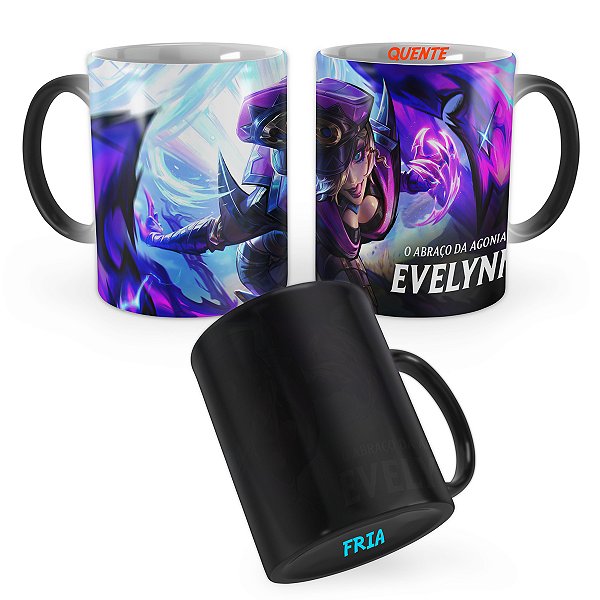 Caneca Mágica Evelynn Soul Fighter League of Legends Lol